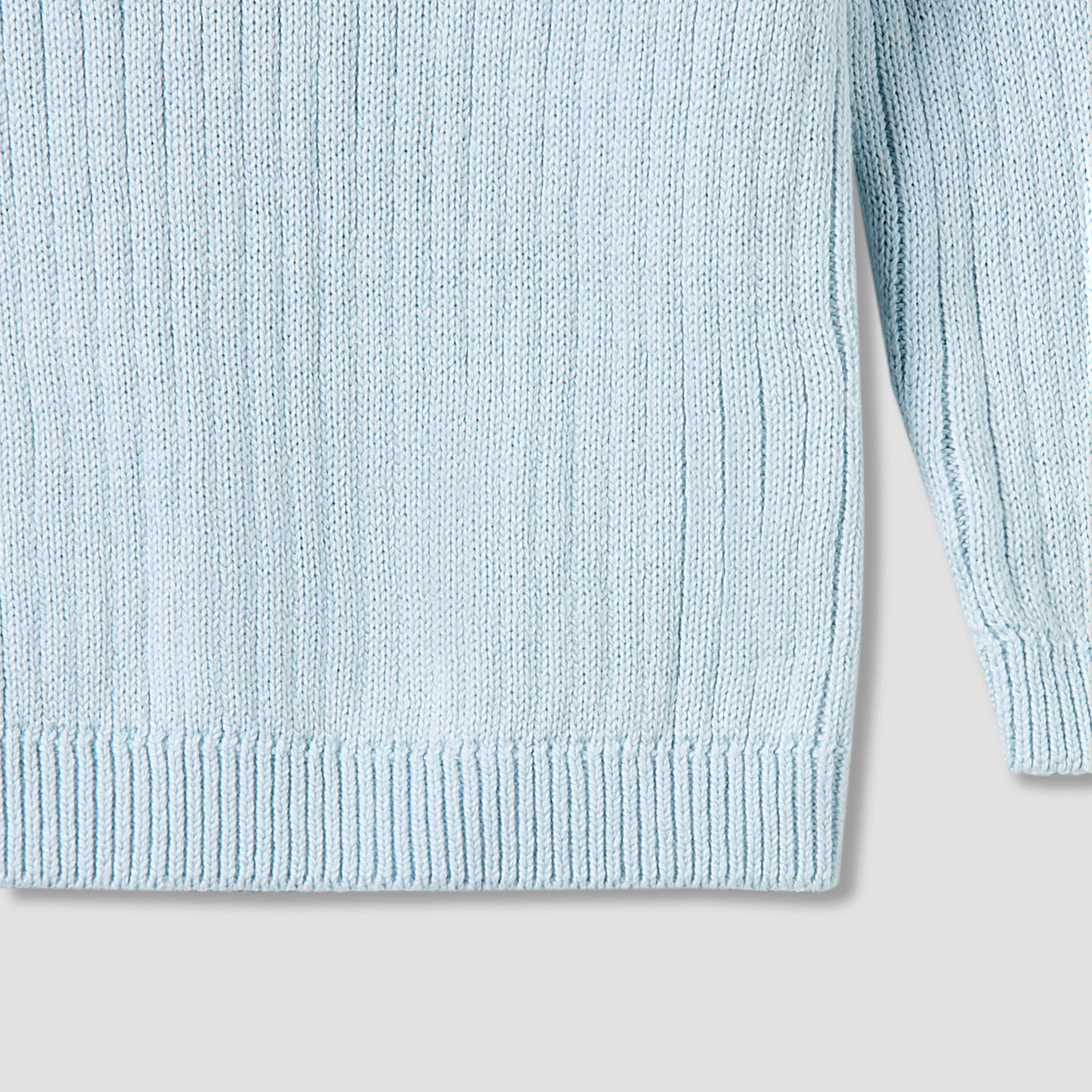 Juniors Pyjama Set with Ribbed Texture - Cotton - Long Sleeves