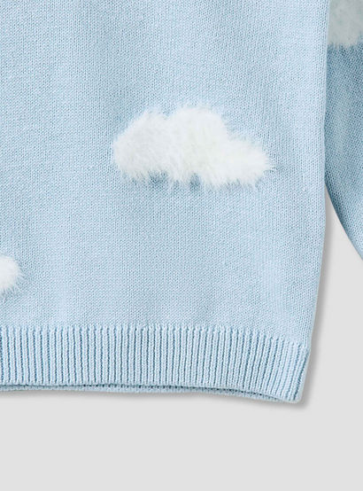 Juniors Pyjama Set with Cloud Knit Texture - Cotton - Long Sleeves-baby-boys-clothing-nightwear-pyjamasets-image-5