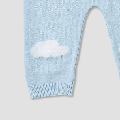 Juniors Pyjama Set with Cloud Knit Texture - Cotton - Long Sleeves
