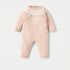 Juniors Textured Sleepsuit with Long Sleeves and Button Closure - Pink / 9-12 mths