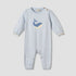 Juniors Cotton Round Neck Long Sleeves Sleepsuit with Whale Print - Blue / 9-12 mths