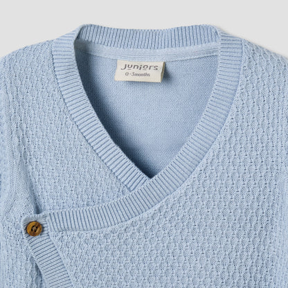 Juniors Sleepsuit with Knit Texture - Cotton - Long Sleeves
