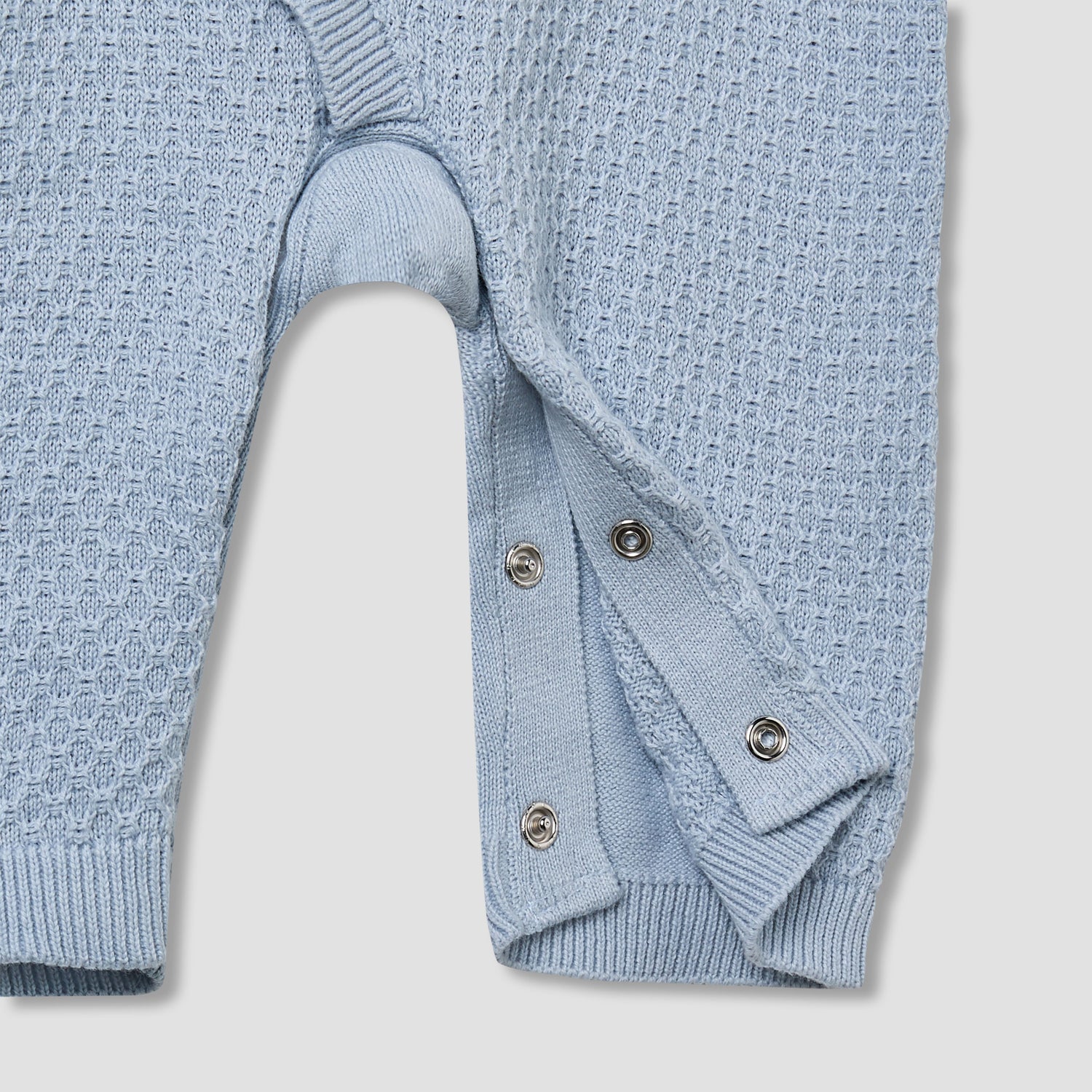 Juniors Sleepsuit with Knit Texture - Cotton - Long Sleeves
