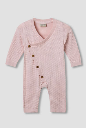 Juniors Sleepsuit with Knit Texture - Cotton - Long Sleeves