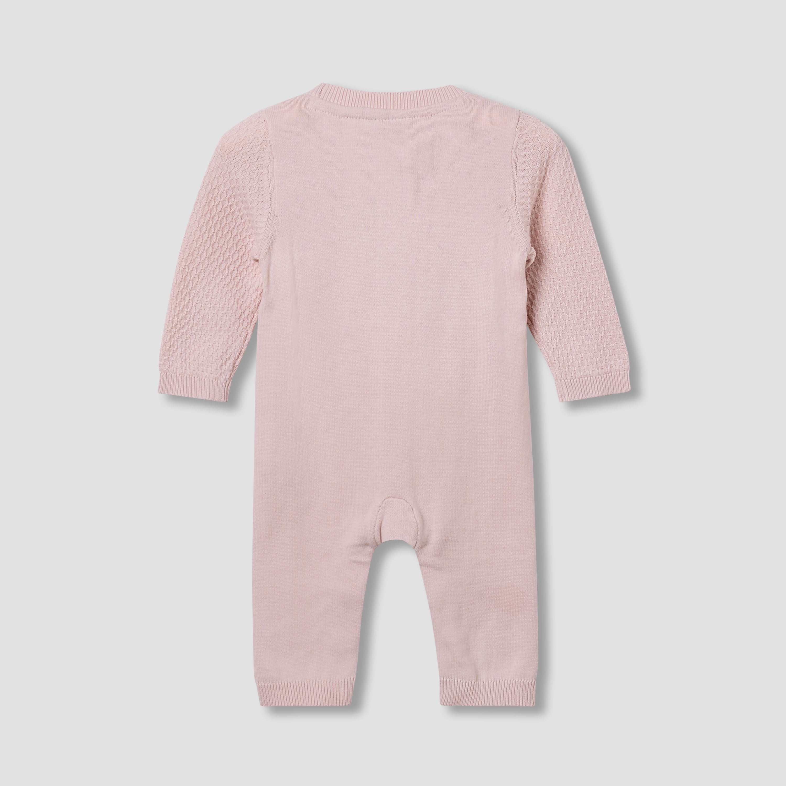 Juniors Sleepsuit with Knit Texture - Cotton - Long Sleeves