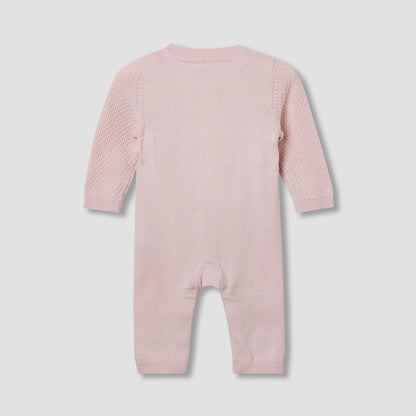 Juniors Sleepsuit with Knit Texture - Cotton - Long Sleeves