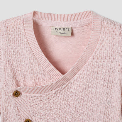 Juniors Sleepsuit with Knit Texture - Cotton - Long Sleeves