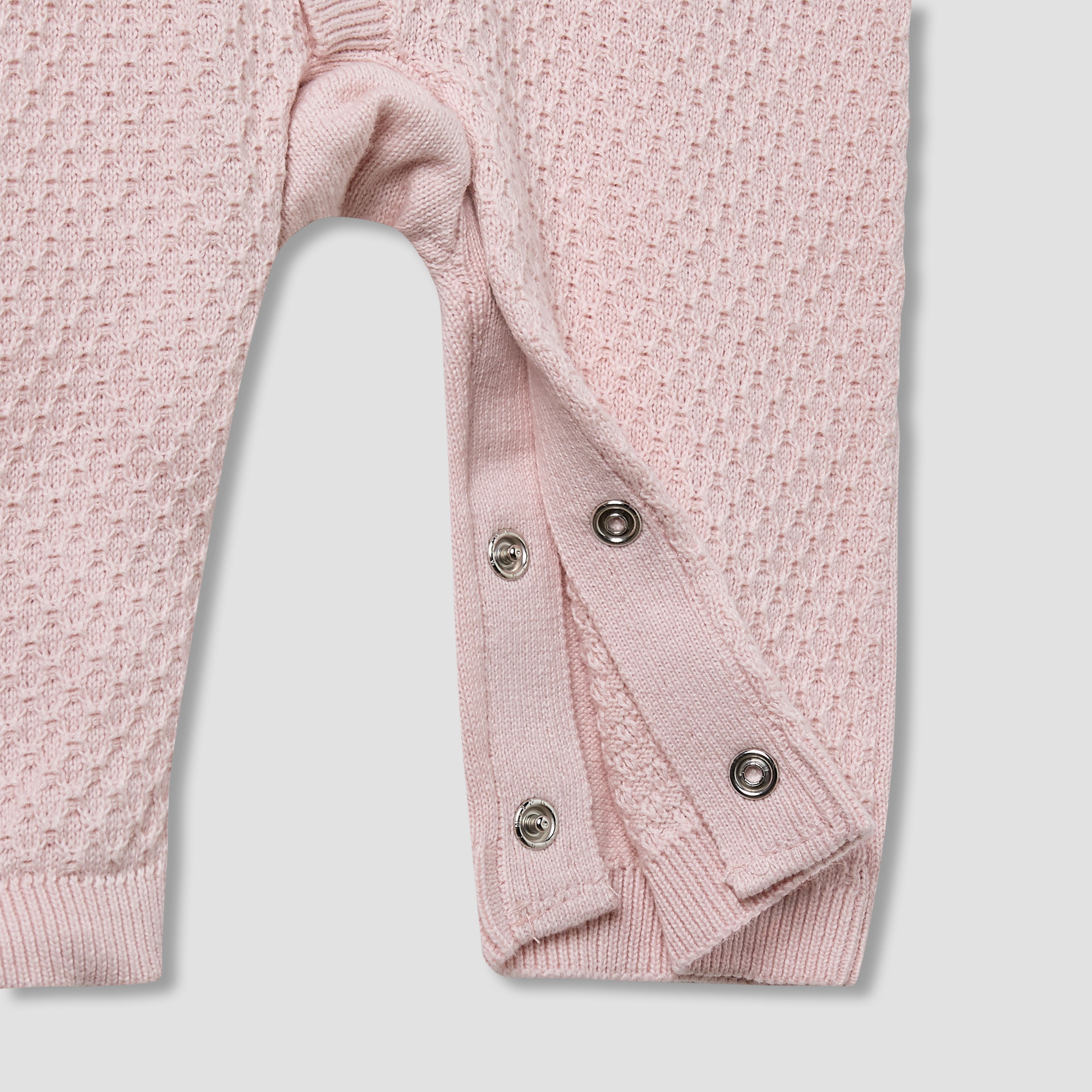 Juniors Sleepsuit with Knit Texture - Cotton - Long Sleeves