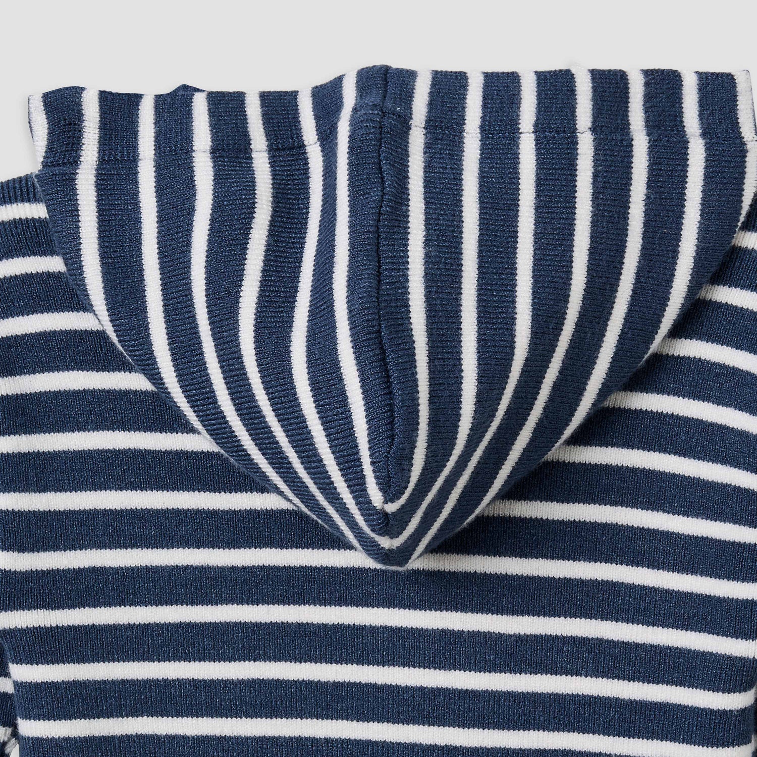 Juniors Hooded Sleepsuit with Stripes - Cotton - Long Sleeves