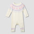 Juniors Cotton Crew Neck Long Sleeves Sleepsuit with Fair Isle Texture - Cream / 12-18 mths