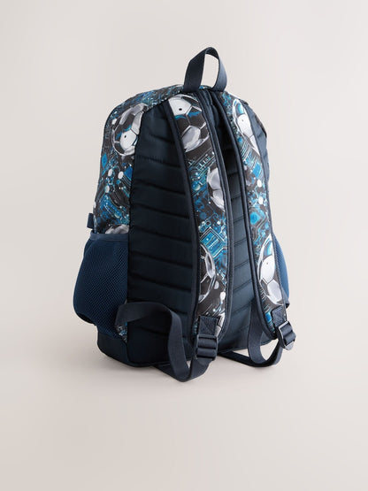 Blue Football Backpack - Size One