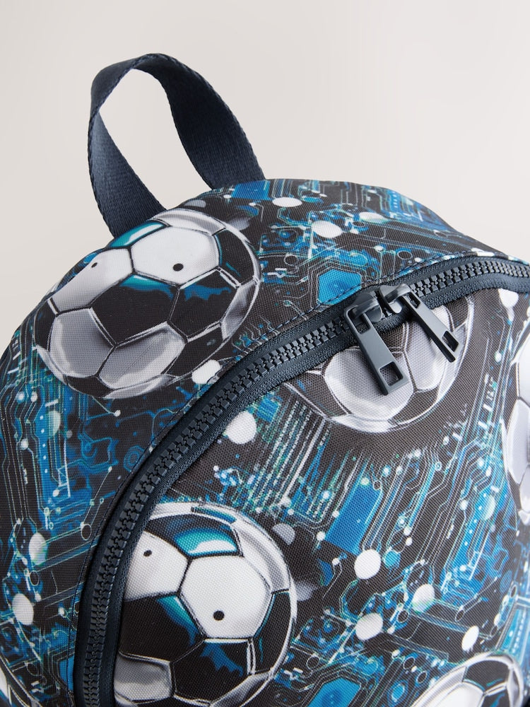 Blue Football Backpack - Size One