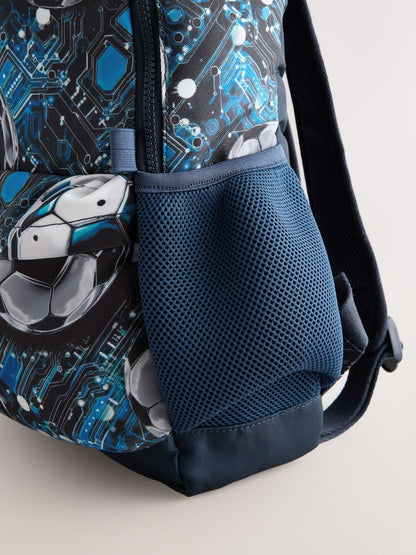 Blue Football Backpack - Size One