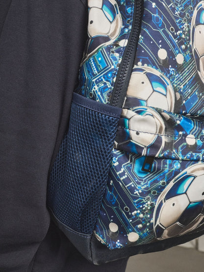 Blue Football Backpack - Size One