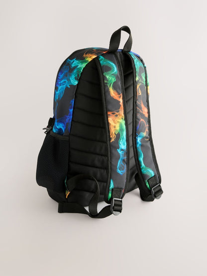 Bright Marble Print Backpack - Size One