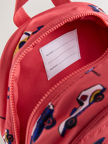 Red Racing Cars Backpack - Size One