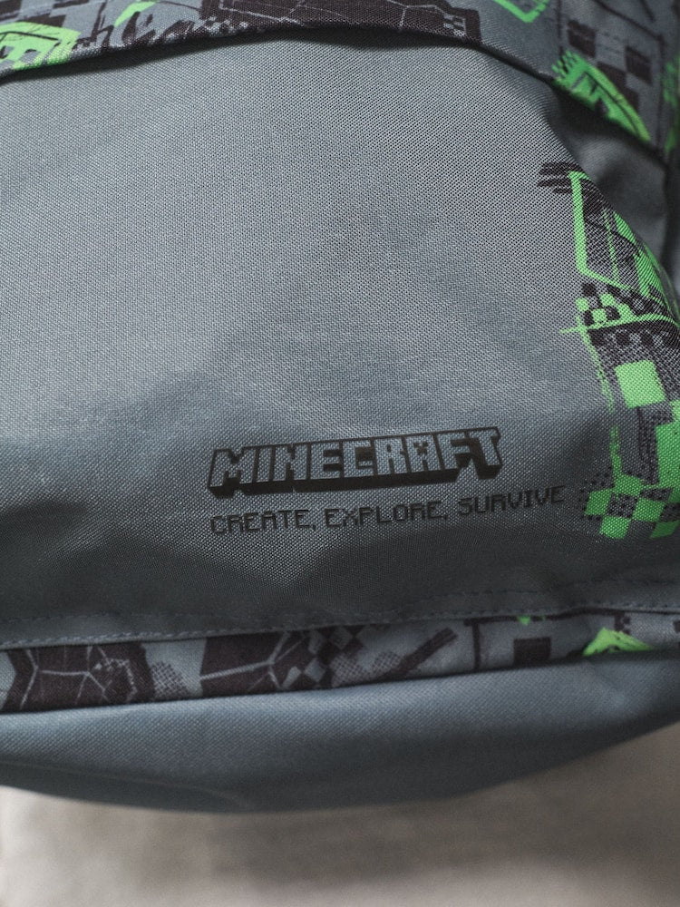 Creeper Print Minecraft Backpack - Size One