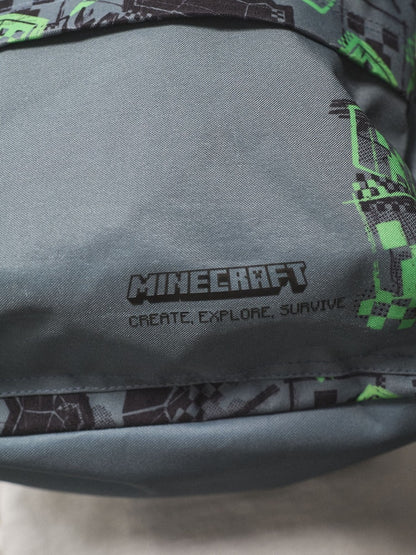 Creeper Print Minecraft Backpack - Size One