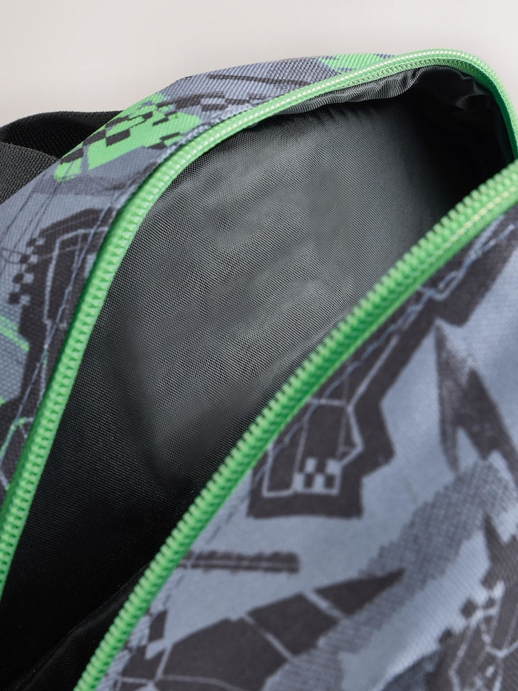 Creeper Print Minecraft Backpack - Size One