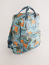 Blue Dinosaur Print Backpack - Size One