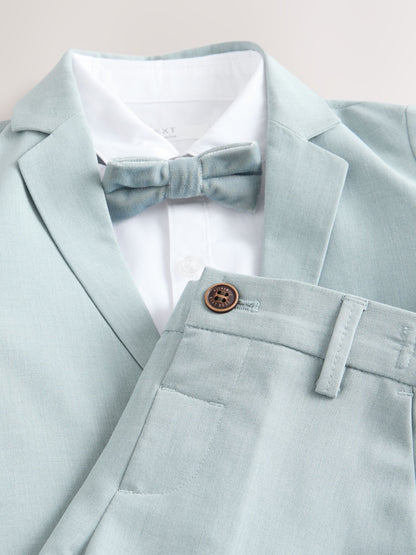 Blue Blazer, Shirt &amp; Trouser Set Blazer Shirt Trousers and Bow Tie Set (3mths-12yrs)