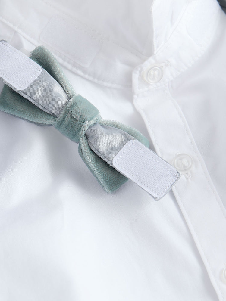 Blue Blazer, Shirt &amp; Trouser Set Blazer Shirt Trousers and Bow Tie Set (3mths-12yrs)