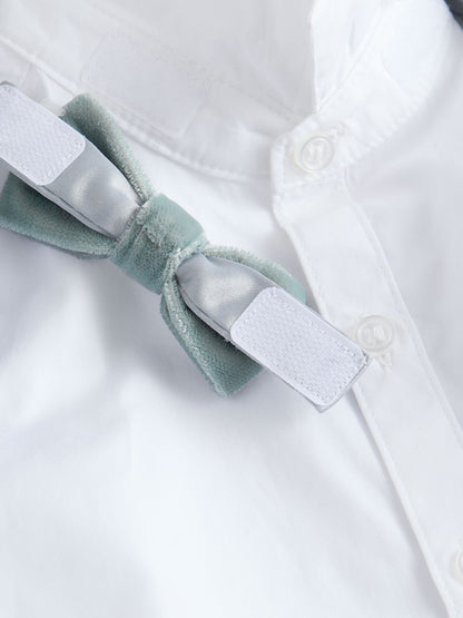 Blue Blazer, Shirt &amp; Trouser Set Blazer Shirt Trousers and Bow Tie Set (3mths-12yrs)