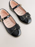 Baker by Ted Baker Girls Back to School Patent Mary Jane Black Shoes with Bow