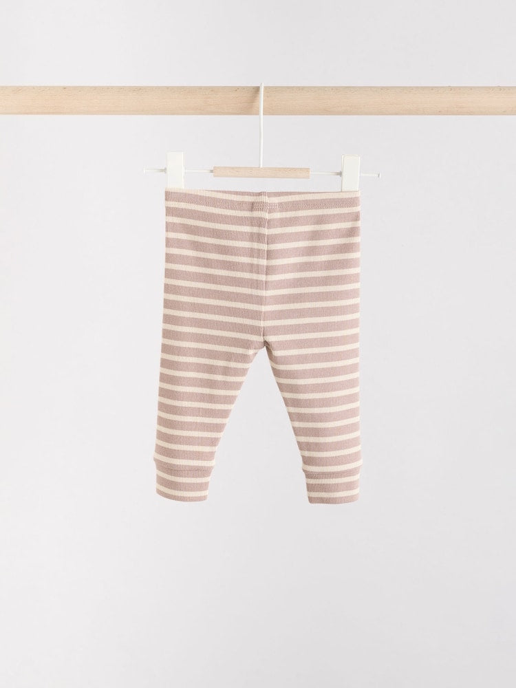 Neutral Stripe Baby Knitted Jumper and Leggings Set (0mths-2yrs) - Size Up to 3 Months (62cm)