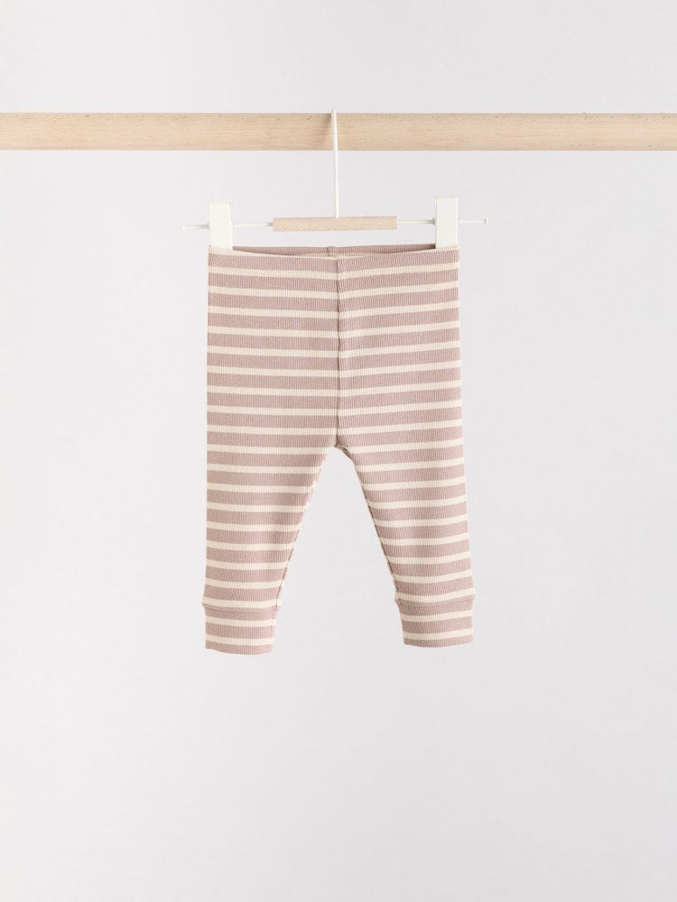 Neutral Stripe Baby Knitted Jumper and Leggings Set (0mths-2yrs) - Size Up to 3 Months (62cm)