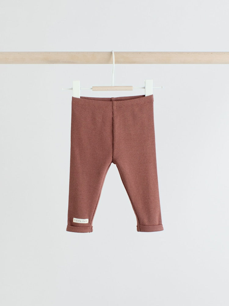 Navy/Brown Bear Tops and Leggings 6 Piece Baby Set (0mths-3yrs)