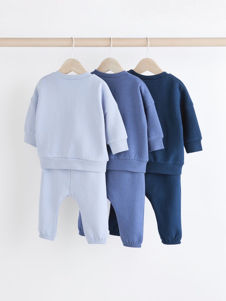 Blue Baby Sweatshirt and Joggers Set 6 Piece (0mths-3yrs)