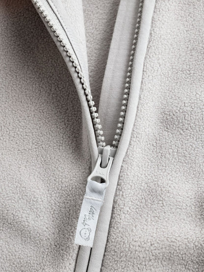 Grey Micro Fleece Baby Zip Jacket (0mths-2yrs) - Size Up to 1 Month (56cm)