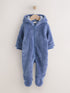 Navy Fleece Baby Pramsuit (0-18mths)