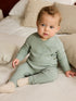 Sage Green Baby Knitted Wrap Jumper and Leggings 2 Piece Set (0mths-2yrs) - Sage Green / 12-18 Months (80-86cm)
