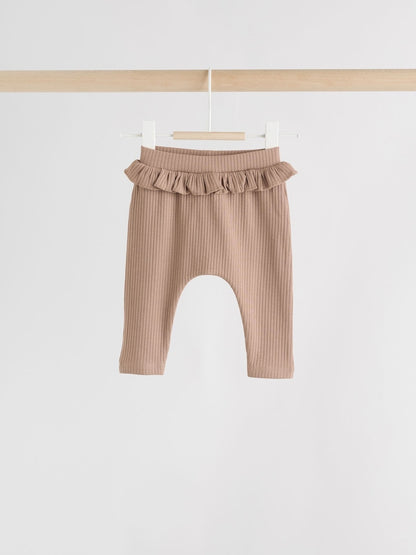 Purple/Yellow/Cream Ditsy Baby Leggings 4 Pack (0mths-2yrs) - Size 50cm (First Size)