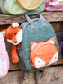 JoJo Maman Bébé Khaki Fox Character Backpack - Size One