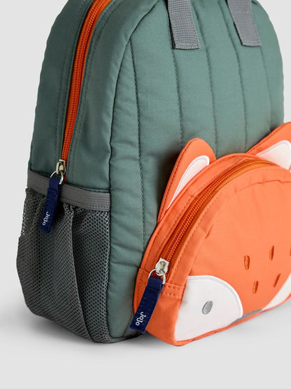 JoJo Maman Bébé Khaki Fox Character Backpack - Size One