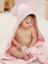 JoJo Maman Bébé Pink Mouse Character Hooded Towel - Size One