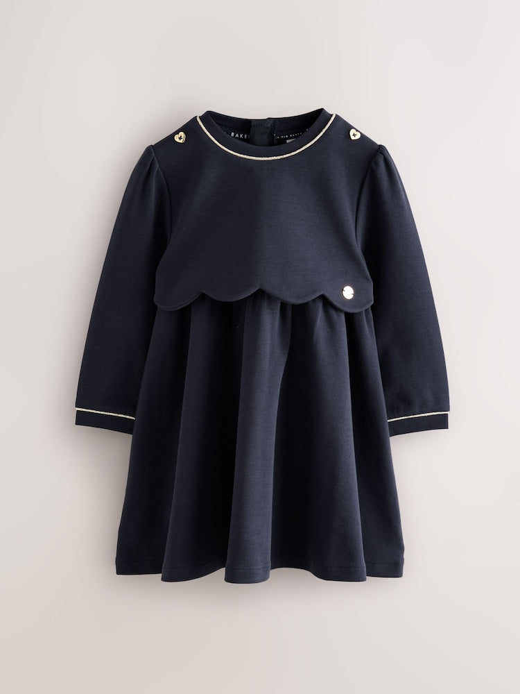 Baker by Ted Baker Scallop Ponte Dress