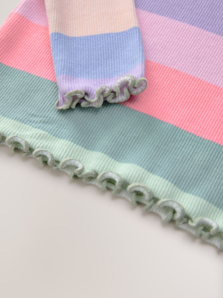 Rainbow Rib Long Sleeve T-Shirt (3mths-7yrs)