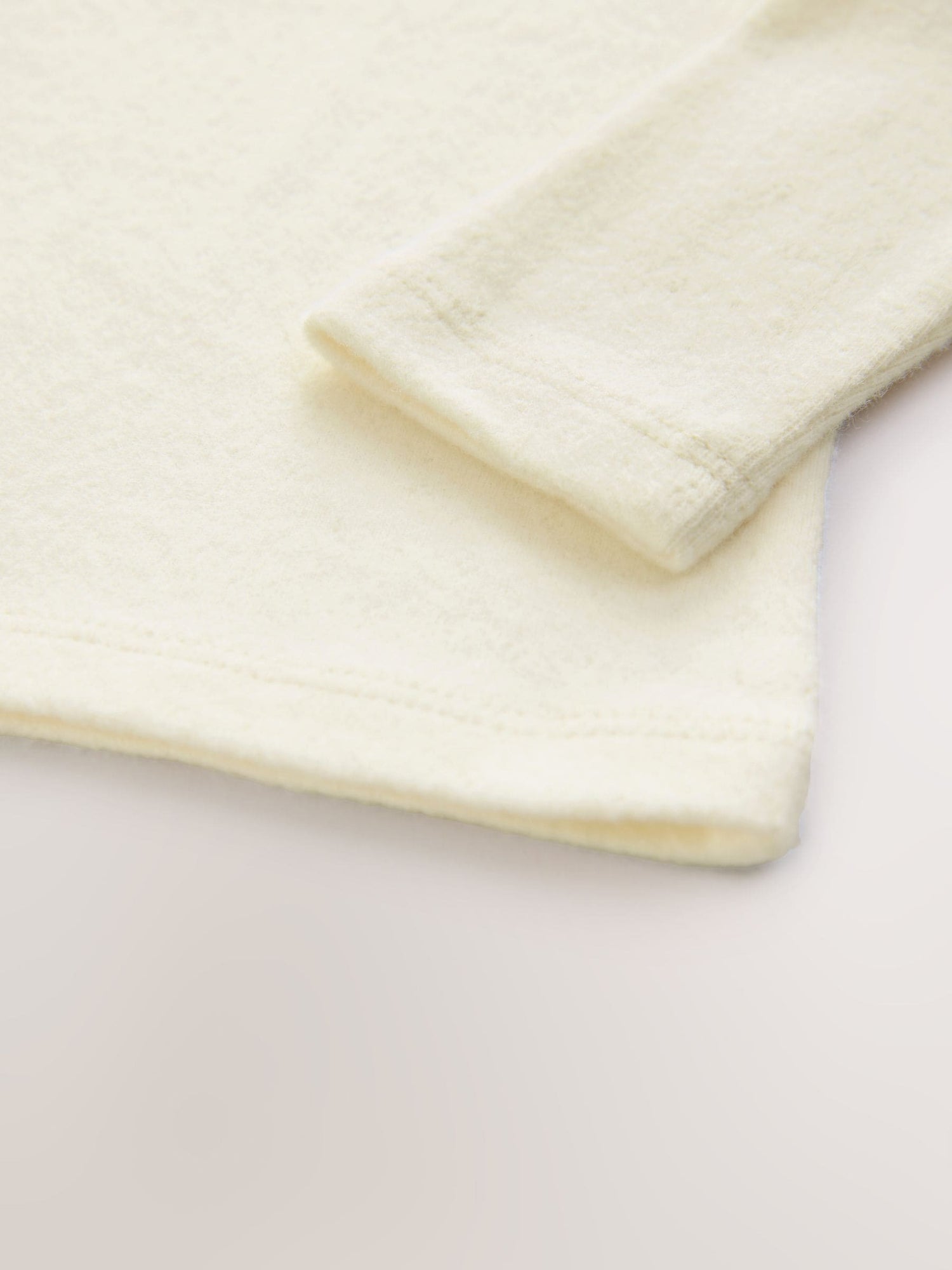 Ecru White Long Sleeve Pointelle T-Shirt (3mths-7yrs) - Size 3-6 Months (62-68cm)
