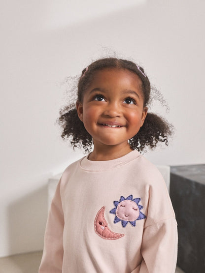 Pink Stars Long Sleeve Top and Flare Set (3mths-7yrs)