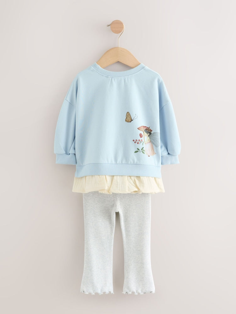 Blue Fairy Long Sleeve Top and Leggings Set (3mths-7yrs)