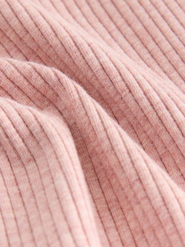 Light Pink Ribbed Hooded Cardigan and Leggings Set (3mths-7yrs)