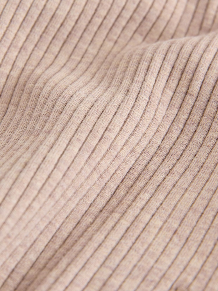 Brown Ribbed Hooded Cardigan and Leggings Set (3mths-7yrs)