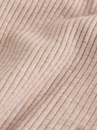 Brown Ribbed Hooded Cardigan and Leggings Set (3mths-7yrs)