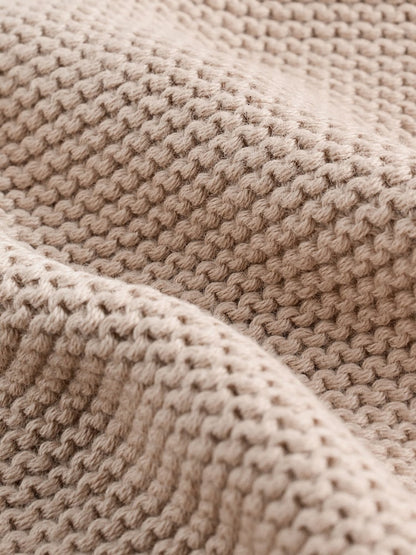 Natural Knitted Baby Cardigan (0mths-2yrs) - Size 50cm (First Size)
