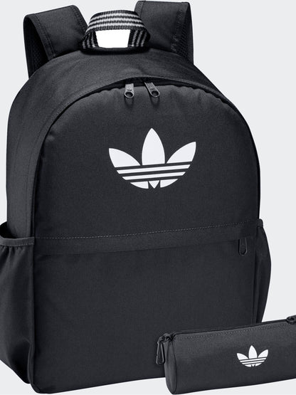 adidas Originals Black Backpack With Pencil Case - Size One