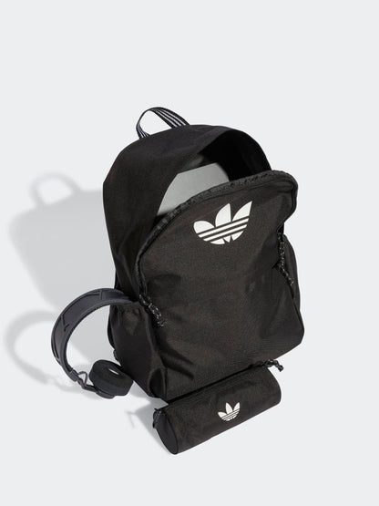 adidas Originals Black Backpack With Pencil Case - Size One